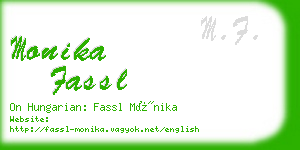 monika fassl business card